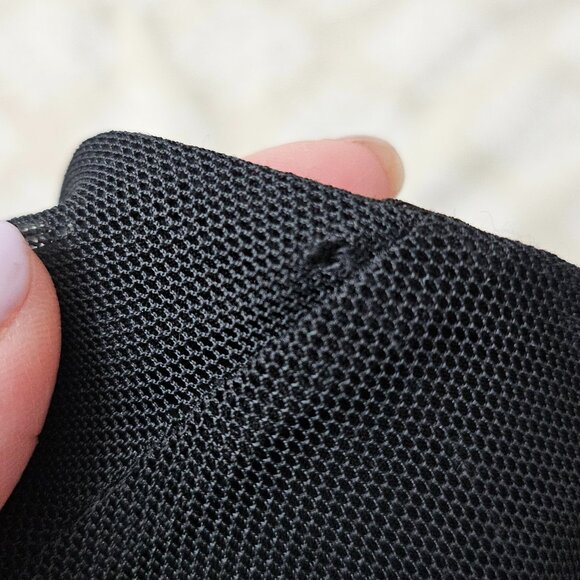 Women's Vintage Ruffle Black Midi Dress Mesh Y2K Style‎ No size tag - Picture 10 of 10